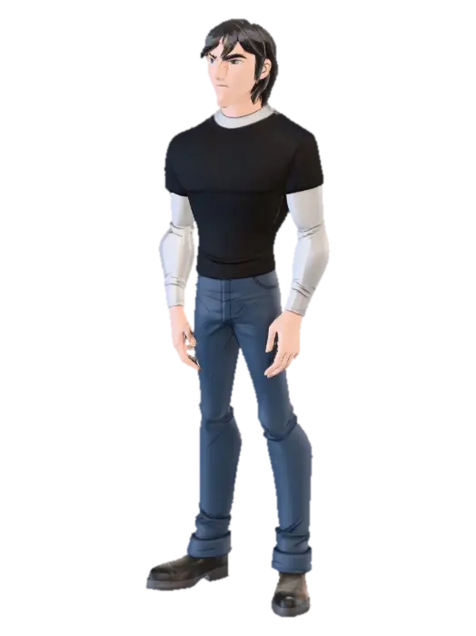 Kevin Levin - Ben10 3D model, vytvořený pomocí AI