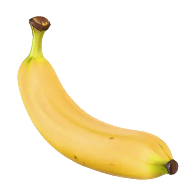Banana - Fruit 3D model, vytvořený pomocí AI