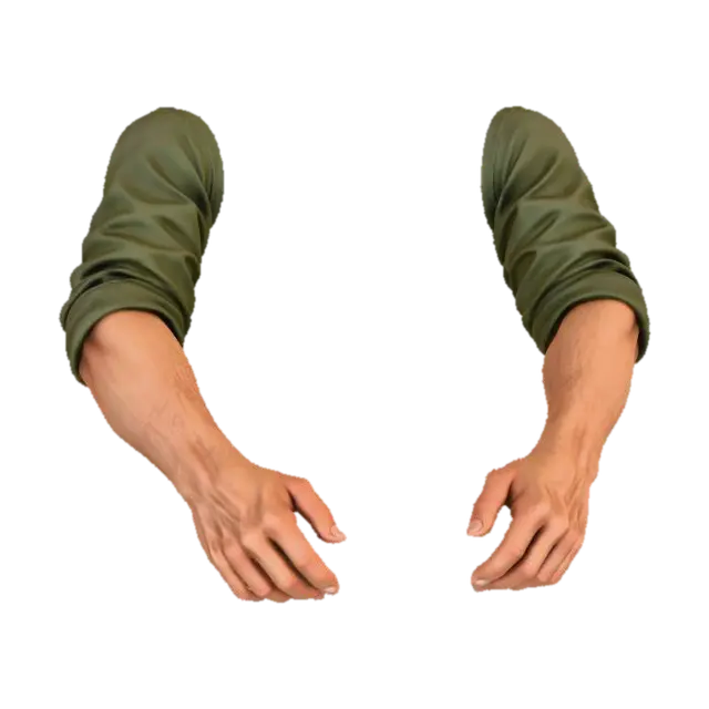 Outstretched Arms - Arm 3D model, vytvořený pomocí AI