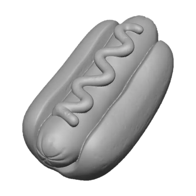 3D model for Zigzag Mustard Hot Dog