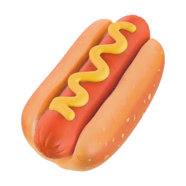 3D model for Zigzag Mustard Hot Dog