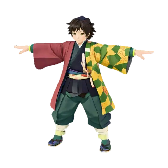 Character in Motion - Moving 3D model, AI generated