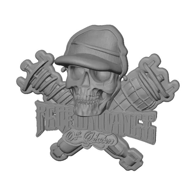 3D model for Skull and Crossbarbells
