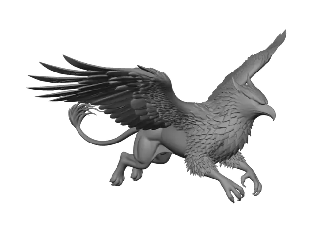 3D model for Crimson Phoenix in Flight