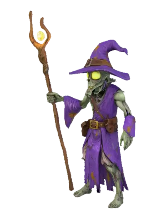 3D model for Zombie Wizard