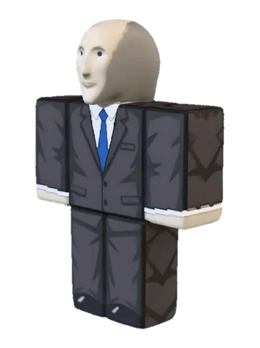 Robloxian Mememan - Internet 3D model, vytvořený pomocí AI