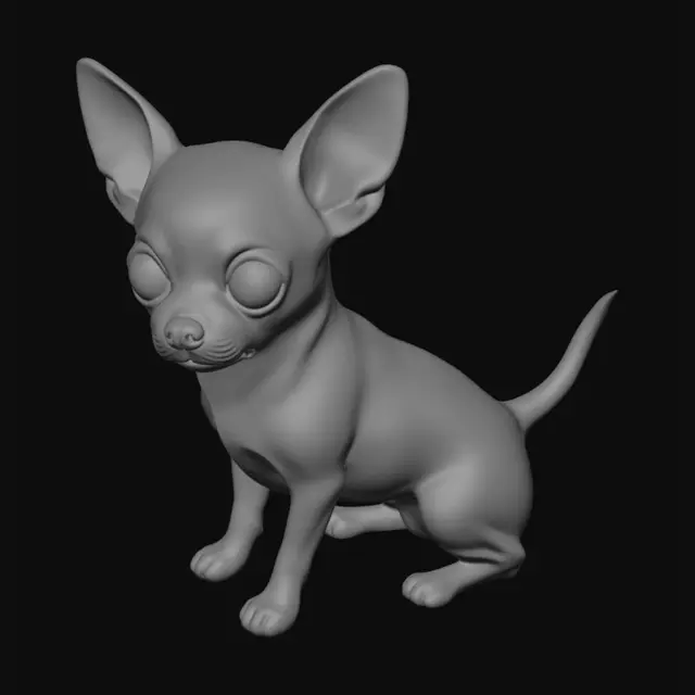 3D model for Chihuahua Pup