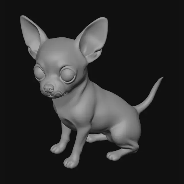 3D model for Chihuahua Pup