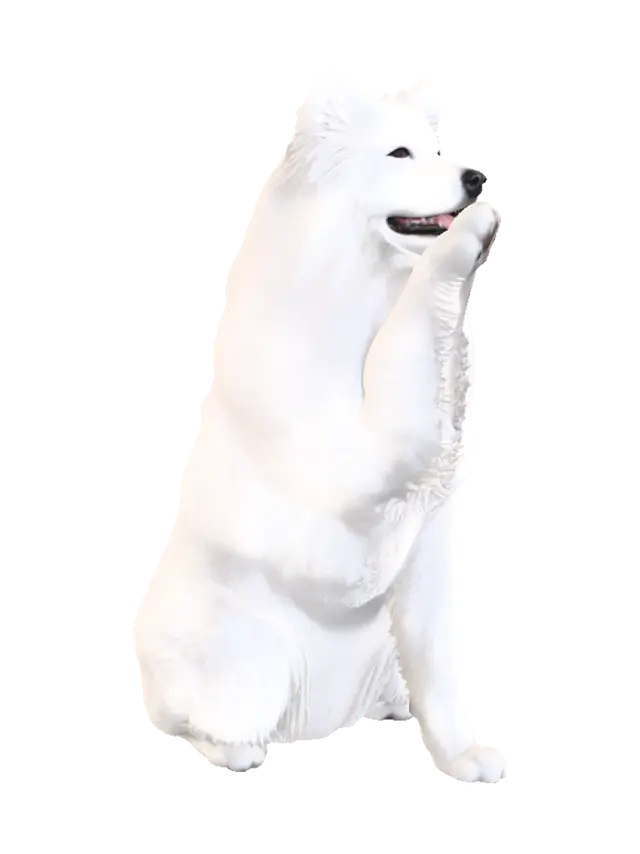 Samoed - Highfive-3D-modell, genererad av AI