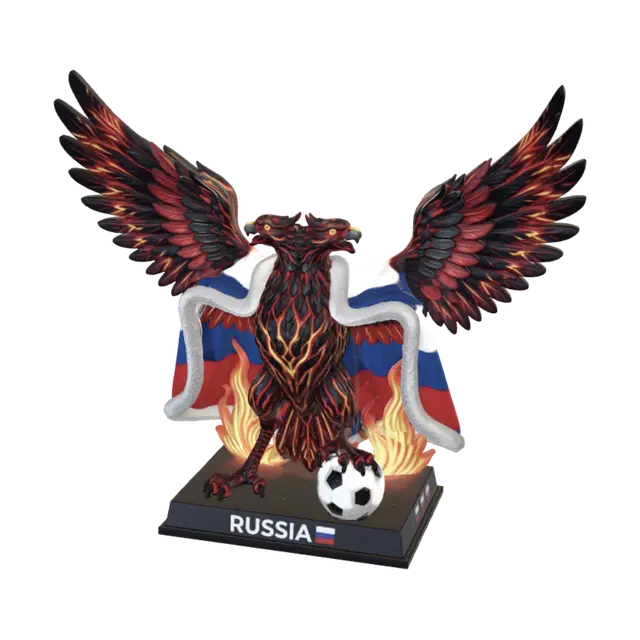 Double-Headed Flaming Phoenix of Russia - Doubleheaded 3D model, vytvořený pomocí AI