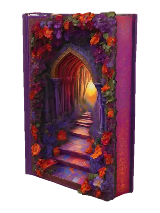 Portal of Blossoms - Gameready 3D model, vytvořený pomocí AI