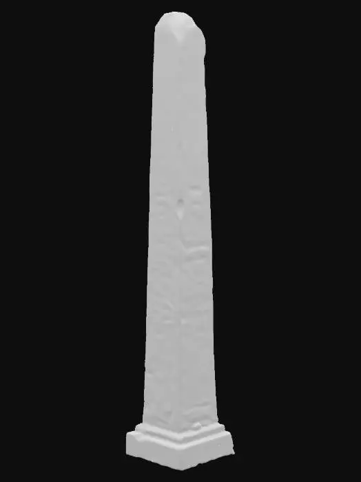 3D model for Ancient Egyptian obelisk. Surface completely covered in hieroglyphs. Highly detailed, realistic, antique-style, museum-quality, cinematic lighting, 4K resolution.
