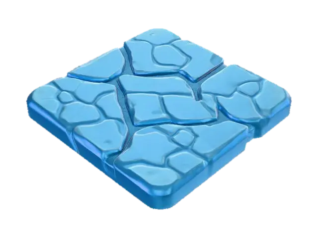 Tile Ice - Surface 3D model, vytvořený pomocí AI