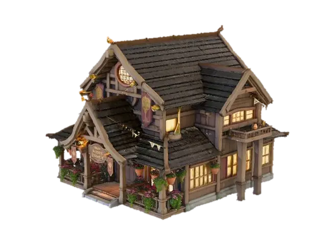 Shop 3D model, vytvořený pomocí AI