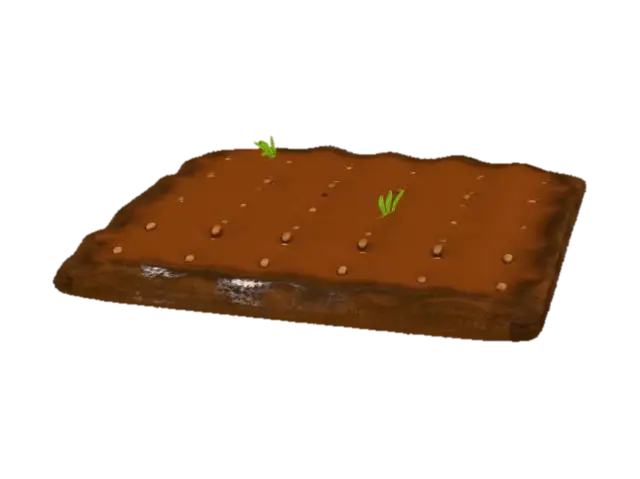 Vegetable Field Large T2 - Agriculture 3D model, vytvořený pomocí AI
