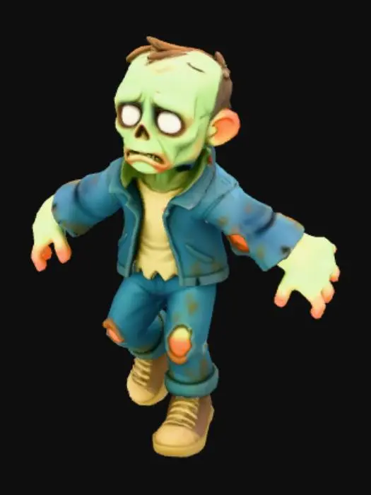 3D model for Zombie Wanderer