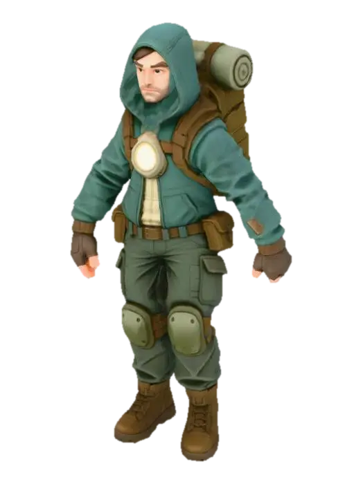 3D model for Explorer Character