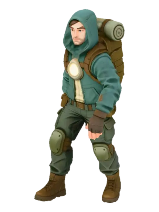 3D model for Explorer Character