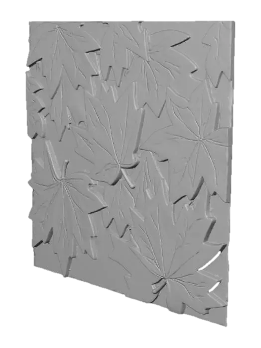 3D model for Autumn Leaves Tile, #Thanksgiving#