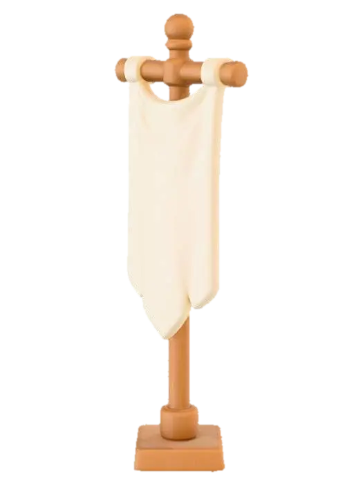 Banner Neutral - Template 3D model, vytvořený pomocí AI