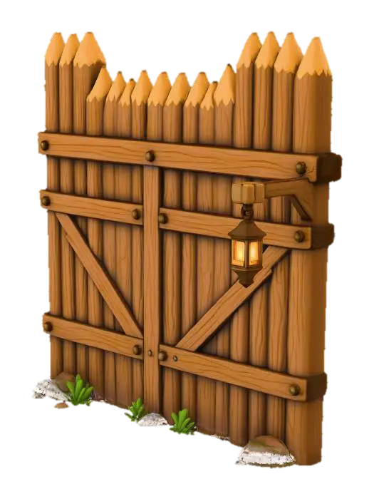 3D model for Defensive Palisade Wall P2