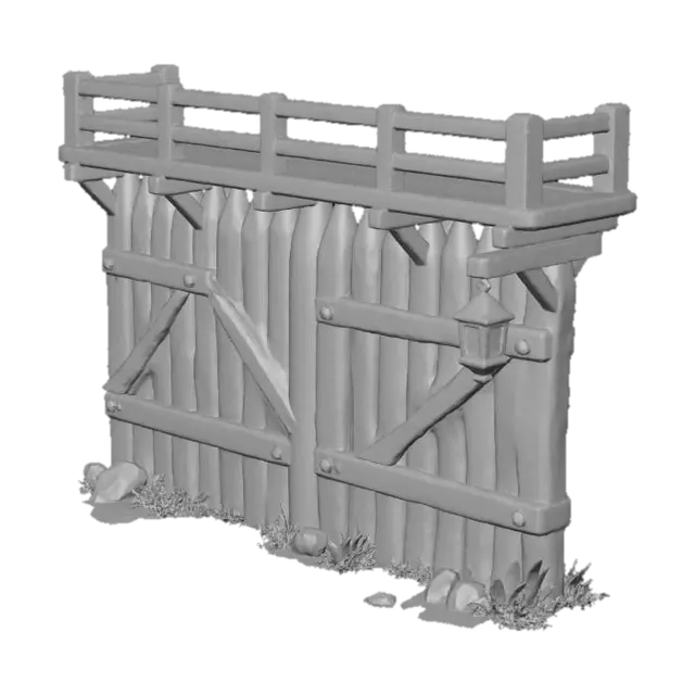 3D model for Defensive Palisade Wall P1