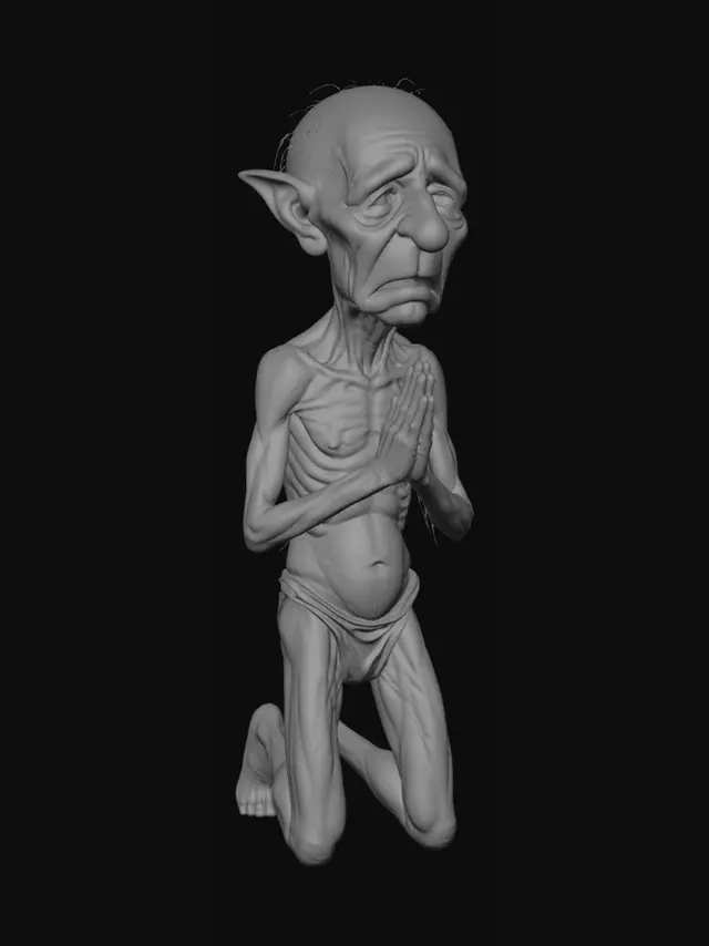3D model for The Praying Elder