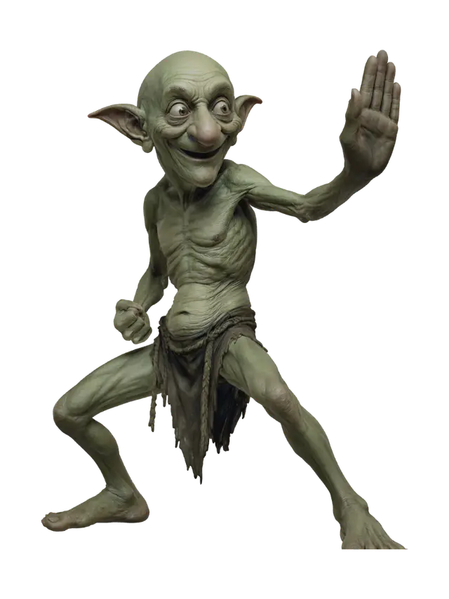 Hyaah Goblin - Elderly 3D model, vytvořený pomocí AI