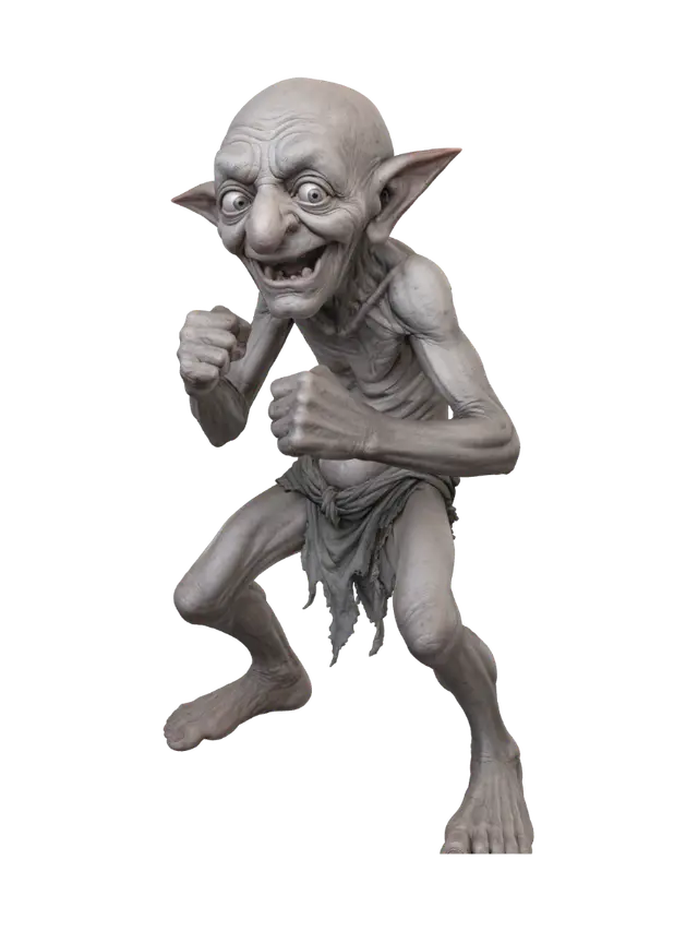Lets Go Goblin - Elderly 3D model, vytvořený pomocí AI