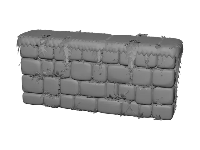 3D model for Verdant Stone Block Wall