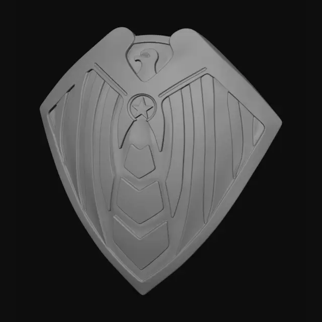 3D model for Golden Winged Shield