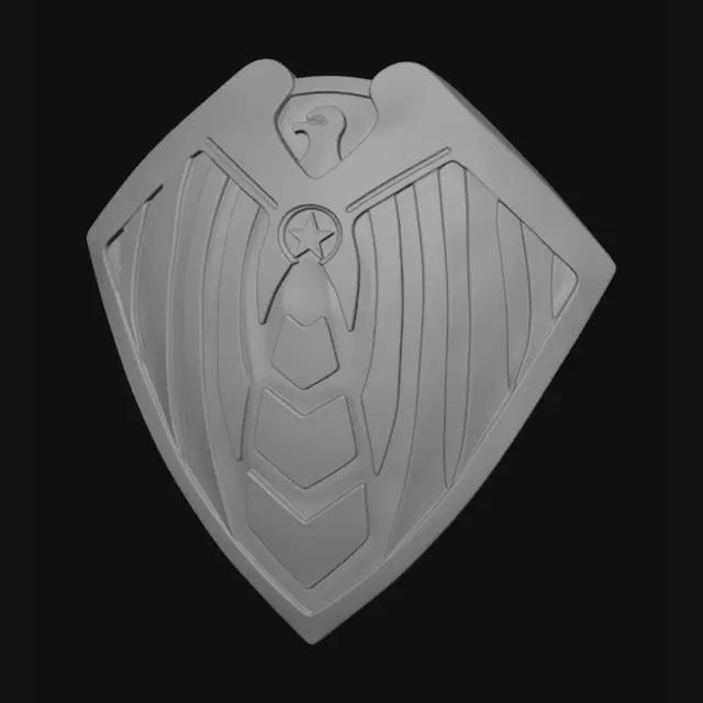 3D model for Golden Winged Shield