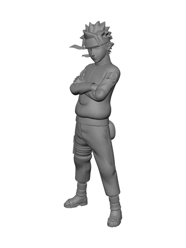 3D model for Naruto Uzumaki in Orange Jumpsuit