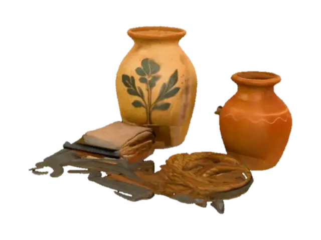 Artifacts and Tools Collection - Utensil 3D model, vytvořený pomocí AI
