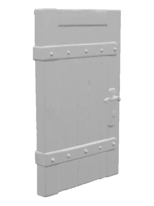 3D model for Rustic Wooden Door