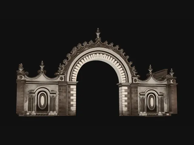 3D model for Ornate Stone Arch Gate