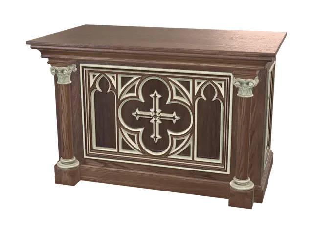 3D model for Ornate Gothic Cross Console