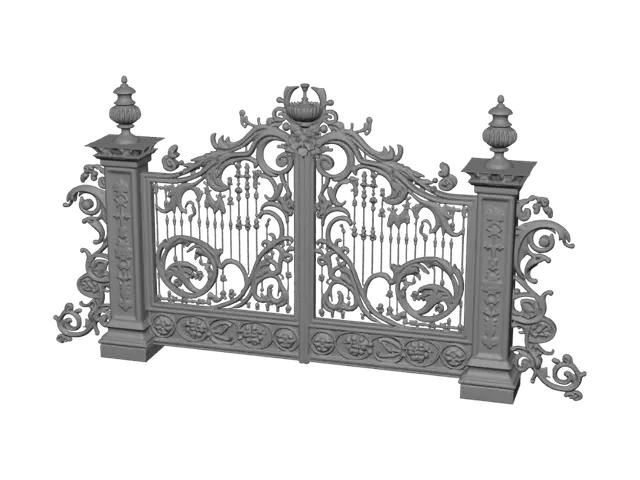 3D model for Ornate Baroque Iron Gate