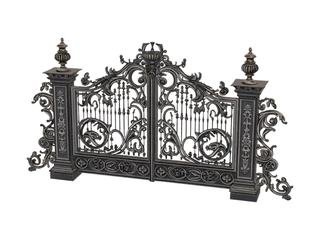 3D model for Ornate Baroque Iron Gate