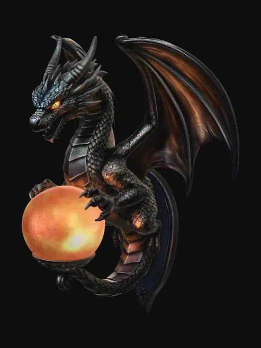 3D model for Ember Dragon Lantern