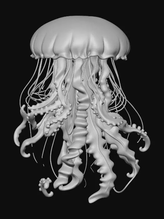 3D model for Neon Jellyfish Reverie