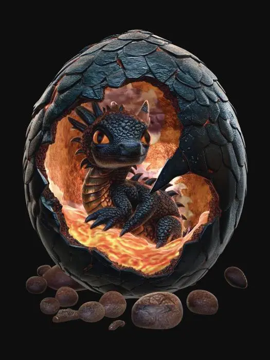 3D model for Molten Dragon Egg