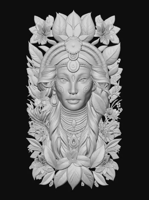 3D model for Verdant Goddess