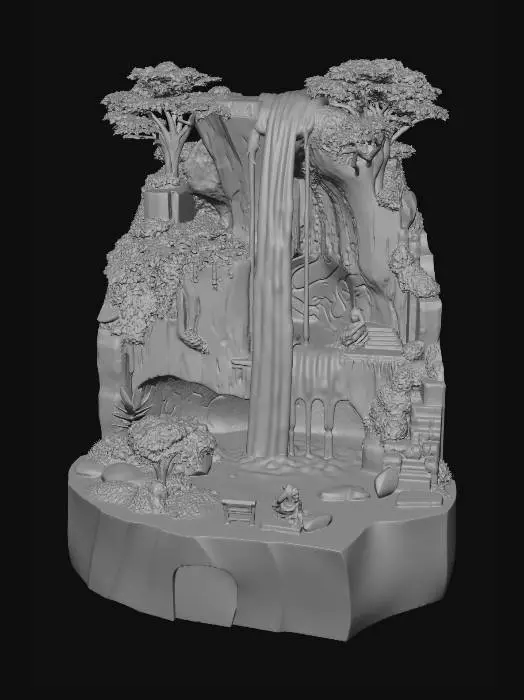 3D model for Cascade of Tranquility