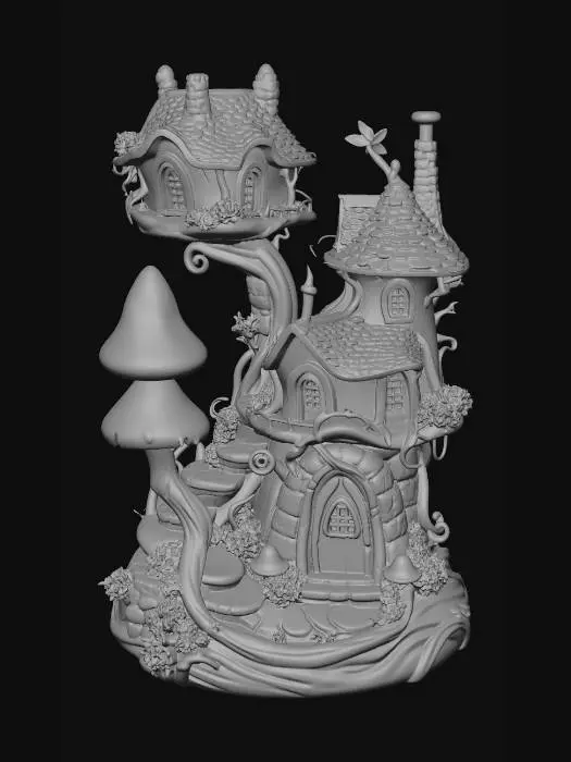 3D model for Enchanted Mushroom Village