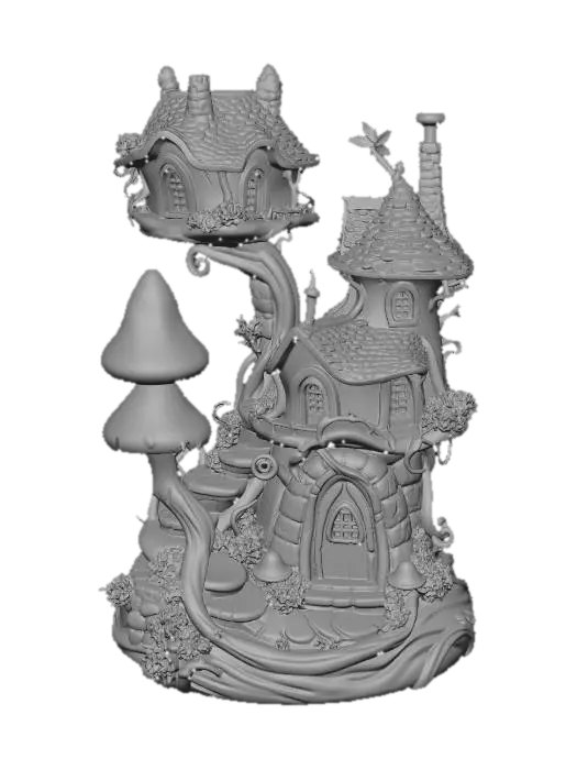 3D model for Enchanted Mushroom Village