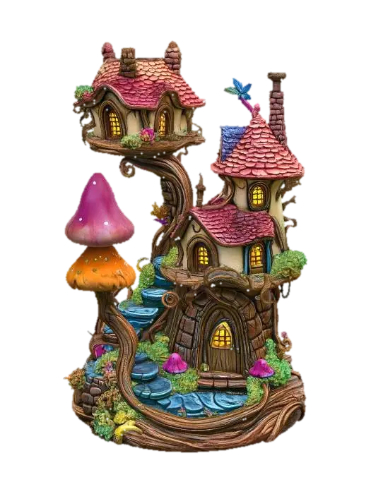 3D model for Enchanted Mushroom Village
