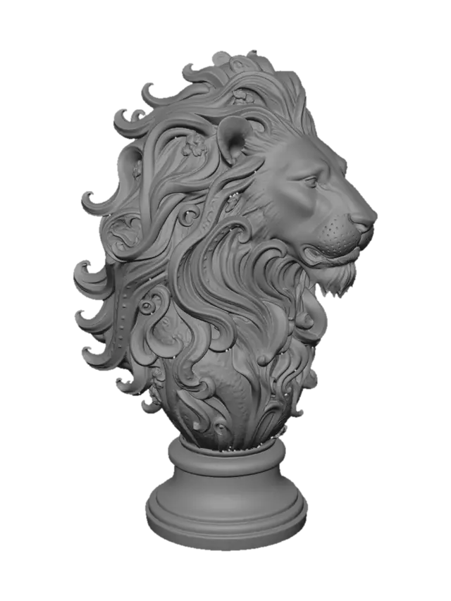 3D model for Kaleidoscopic Lion