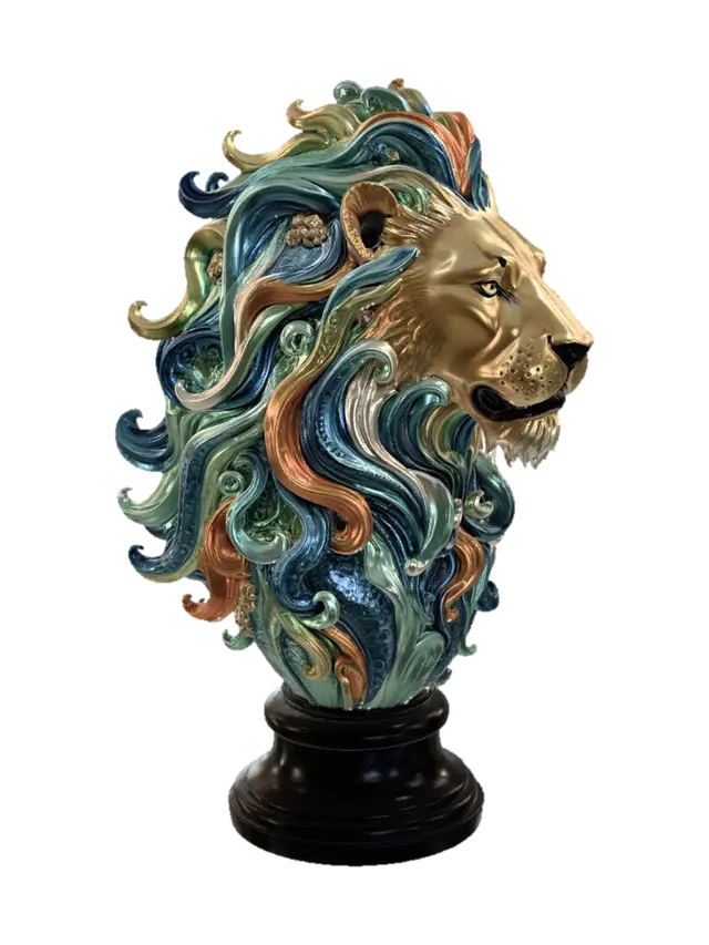 3D model for Kaleidoscopic Lion