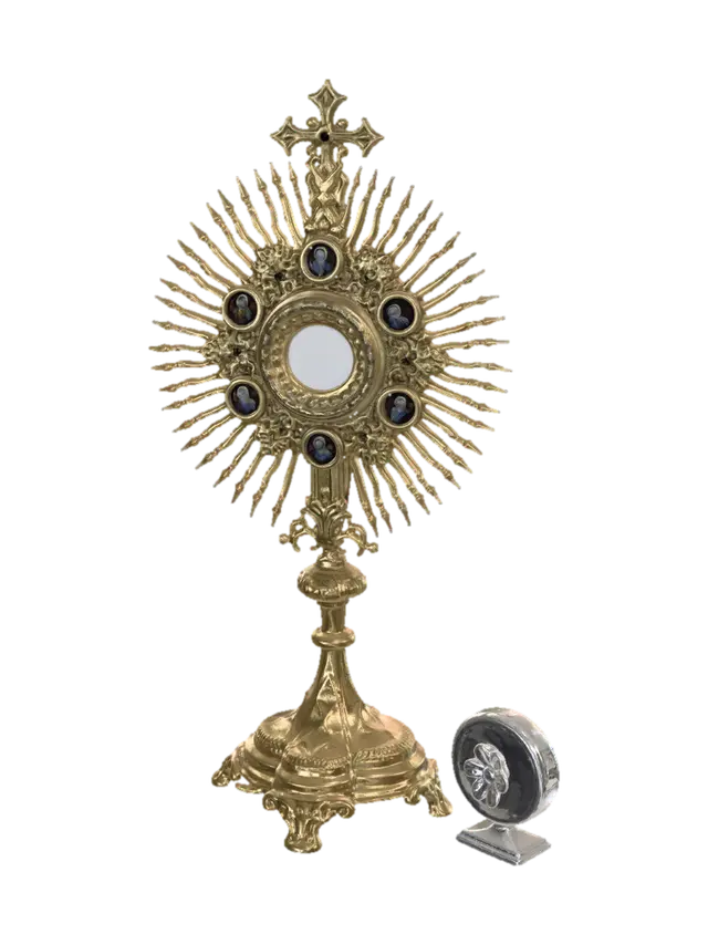 Sunburst Monstrance - Altar 3D model, vytvořený pomocí AI